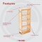 Rev-A-Shelf Maple Wood; Steel, Natural Maple, 5 in W, 26.25 in H, 10.75 in D 448-WC-5C - alternate 3